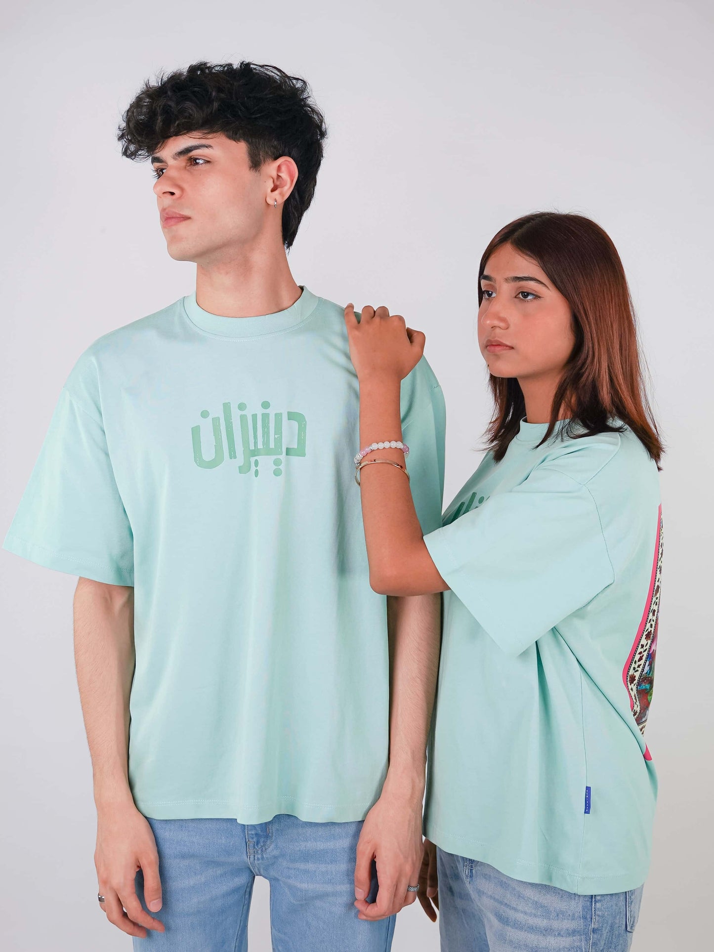 GULAABI FASAANA | MINT GREEN TEE