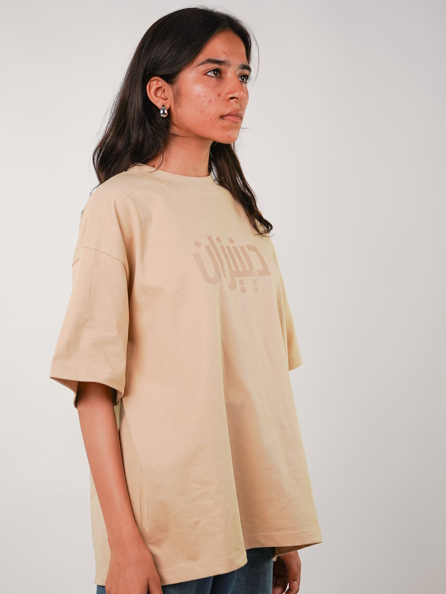 KOH-E-NAKSH | BEIGE TEE