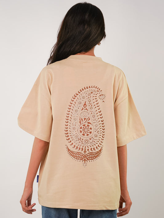 KOH-E-NAKSH | BEIGE TEE