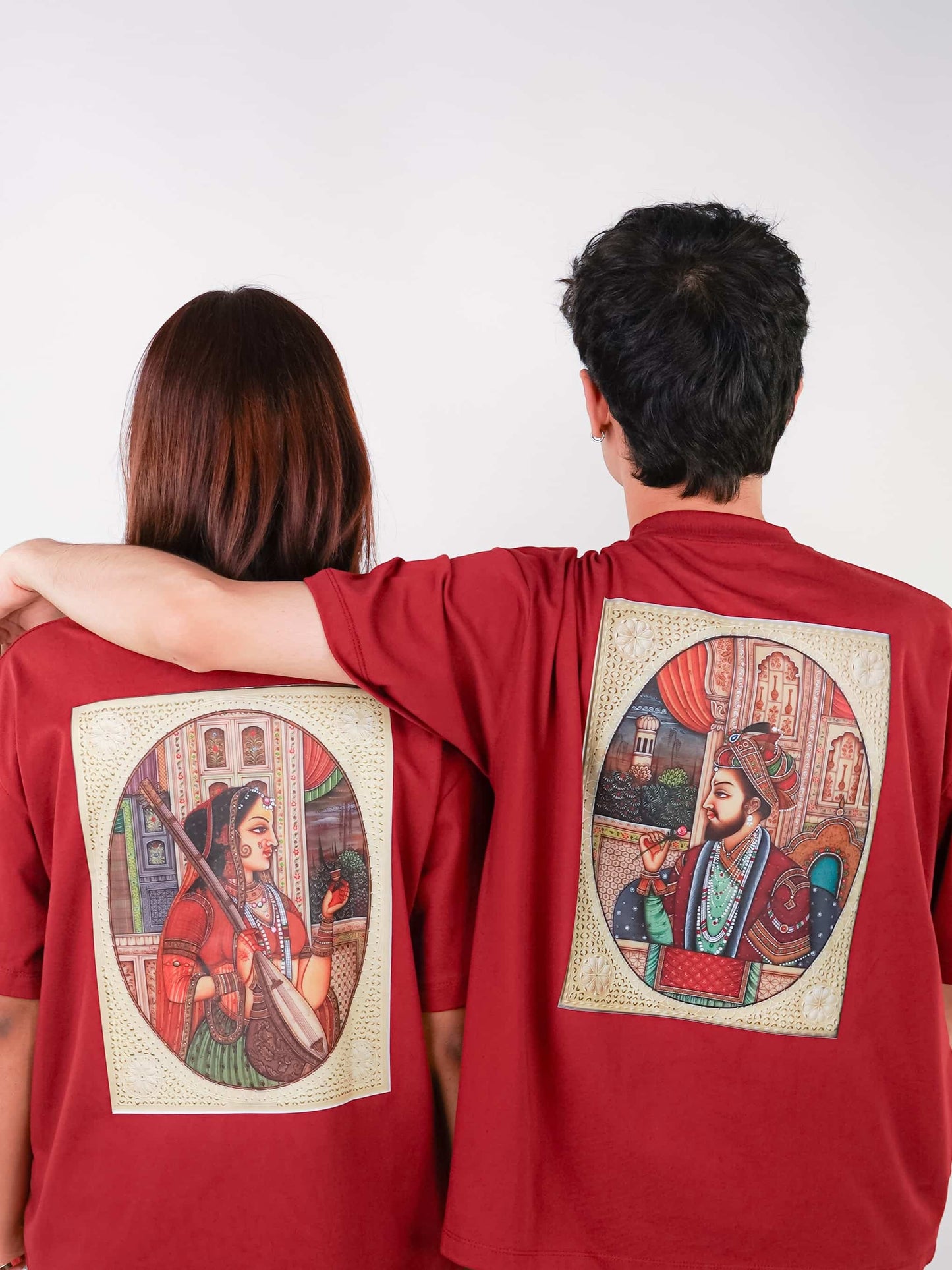 NAQSH-E-SULTAN | MAROON TEE