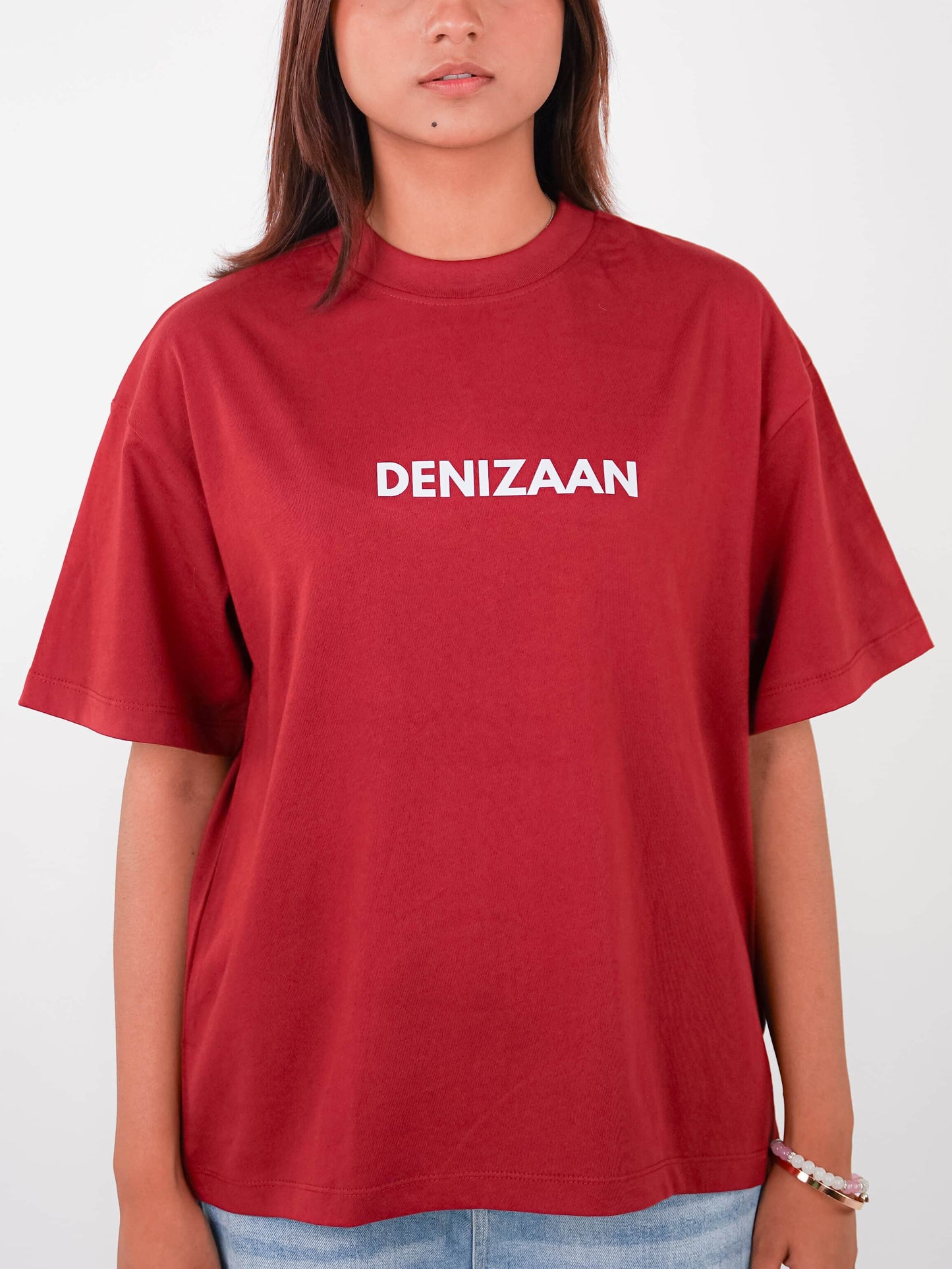 ROOH E HINA | MAROON TEE