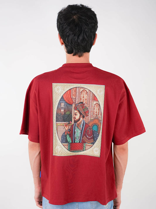 NAQSH-E-SULTAN | MAROON TEE
